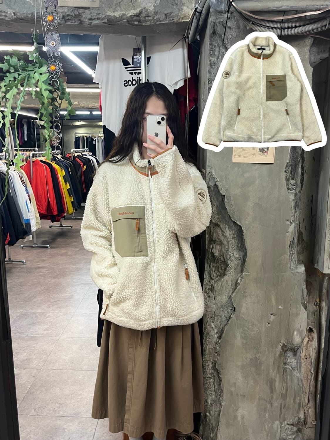 몽벨 플리스 자켓 아이보리 105 #csz1883 상품이미지1