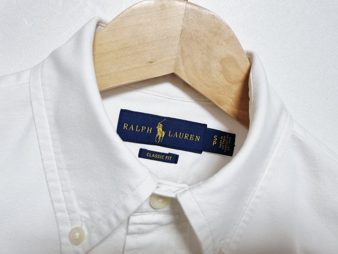 남성 폴로 화이트 흰색 옥스퍼드 멀티포니 긴팔 남방 셔츠 옥스포드 상품이미지4