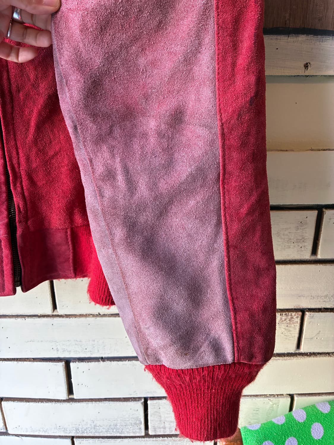 90s Schott Suede Zip Jacket Made in USA 상품이미지4