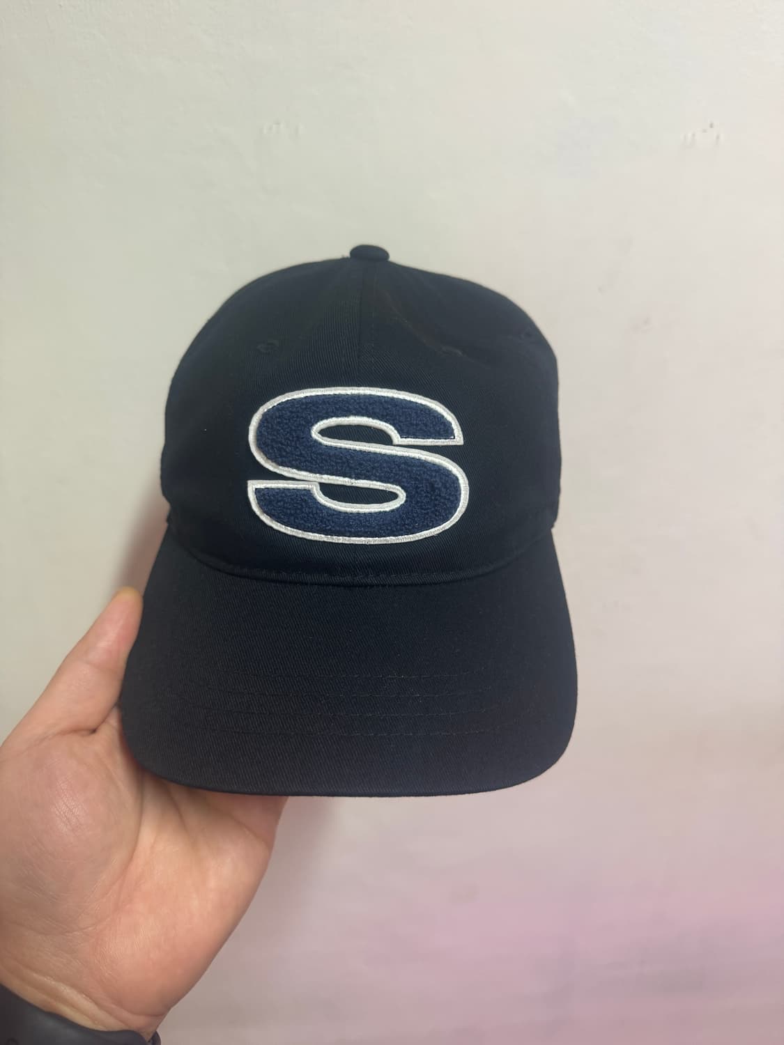 스투시 셔닐 S로우 프로 캡 블랙 상품이미지2