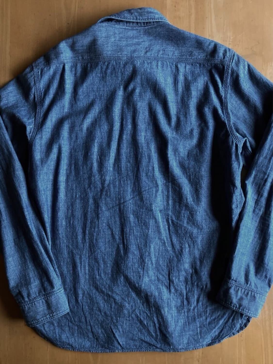 RRL 인디고 샴브레이 워크셔츠  S사이즈 상품이미지4