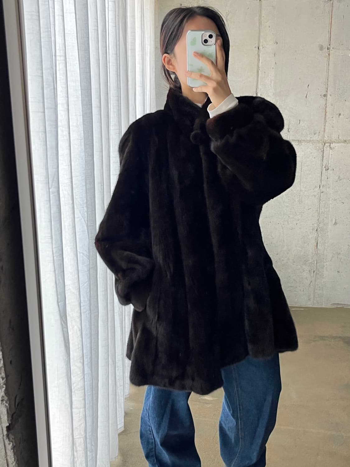 90s American Fur Award 아메리칸 퍼어워드 밍크 코트  상품이미지2