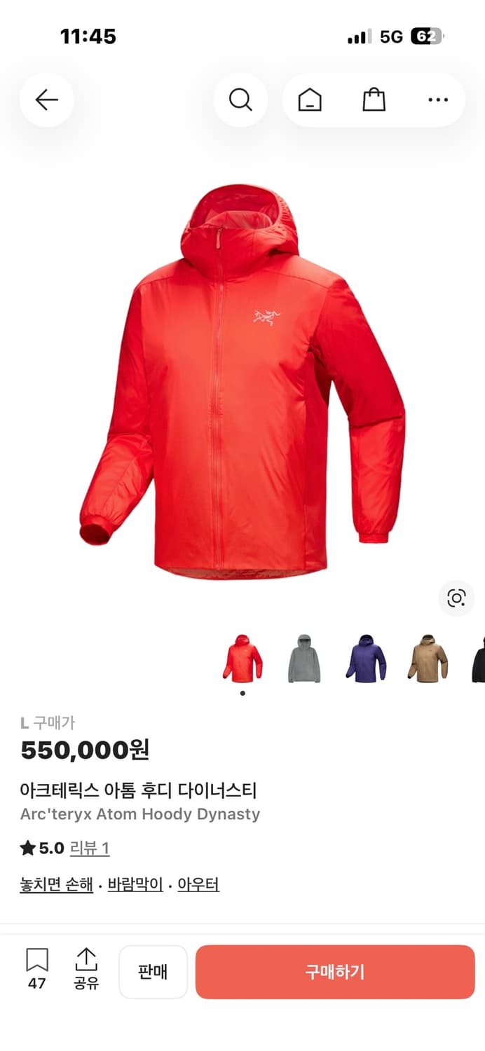 아크테릭스 아톰 다이너스티 L 상품이미지2