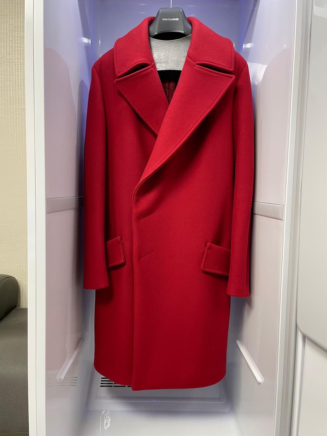 솔리드옴므 우영미 컬렉션라인 레드 오버핏 코트 100사이즈 상품이미지1