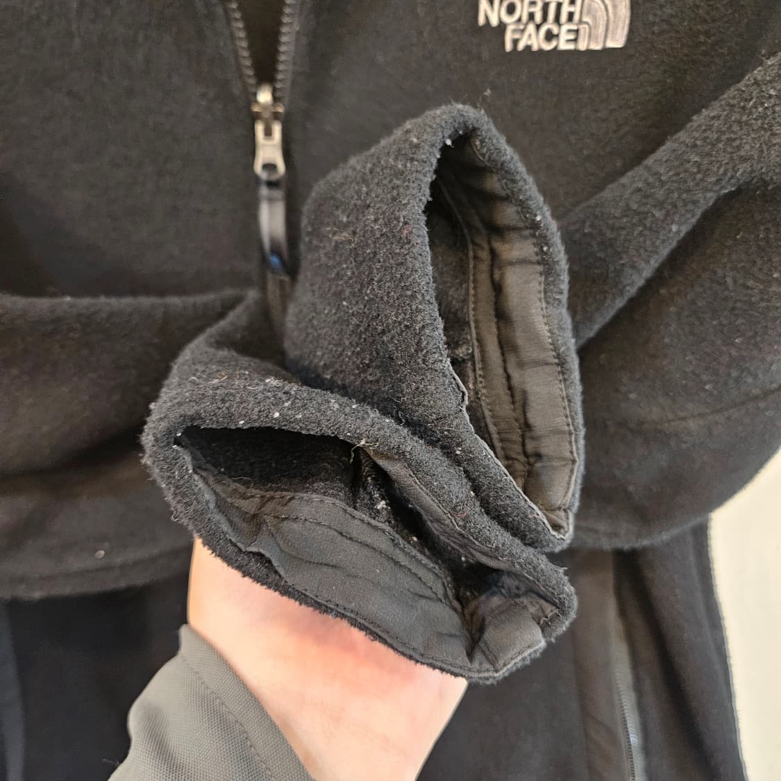 95(M)노스페이스 플리스 자켓 블랙 상품이미지4