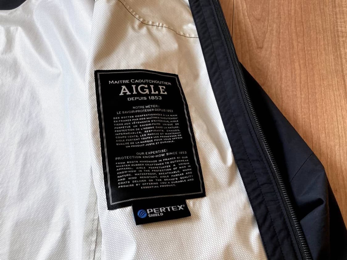 AIGLE 바람막이 블랙 L 상품이미지6