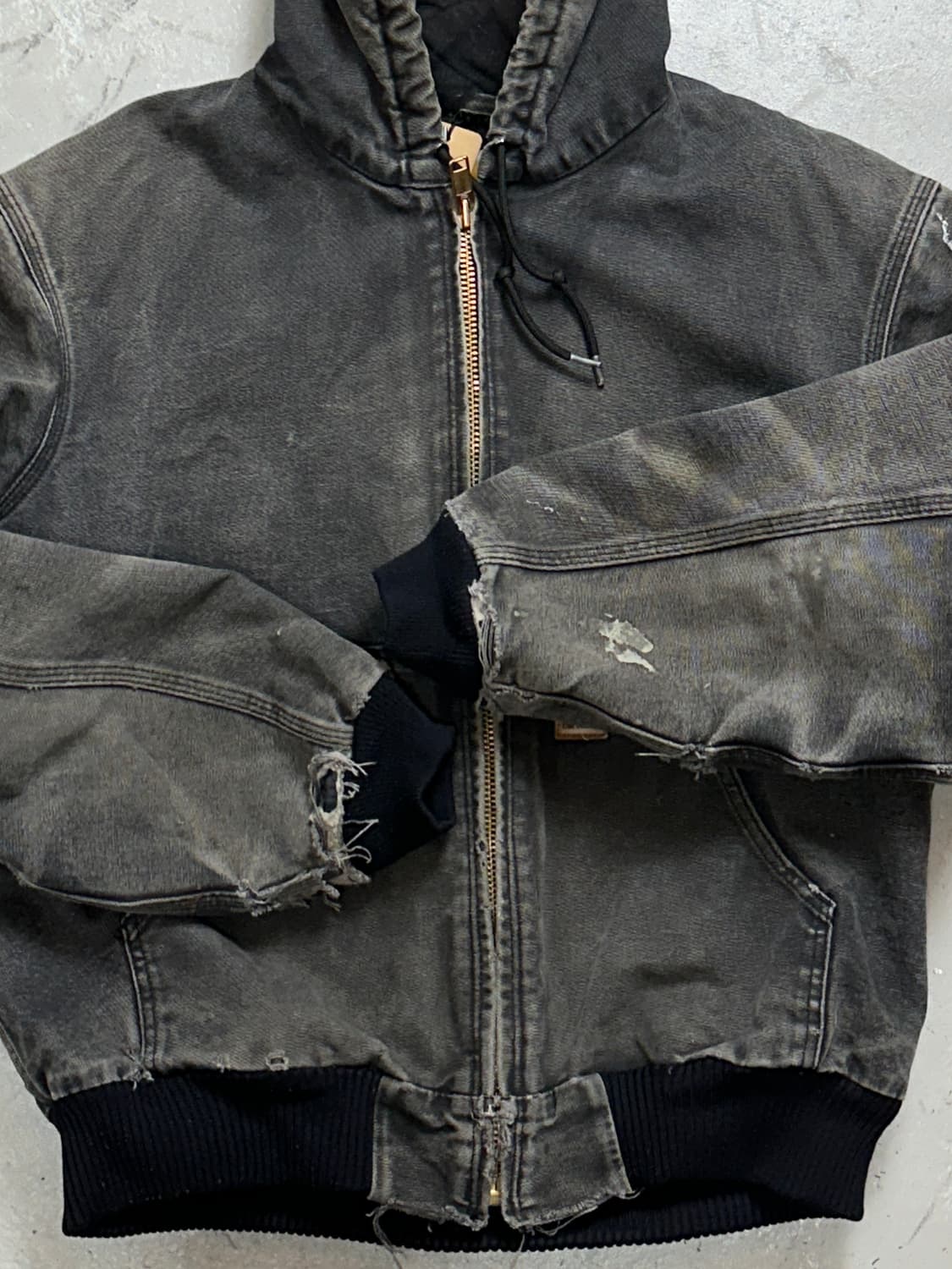 OG 칼하트 J130 액티브 자켓 칼하트 BLK 하드에이징 상품이미지8