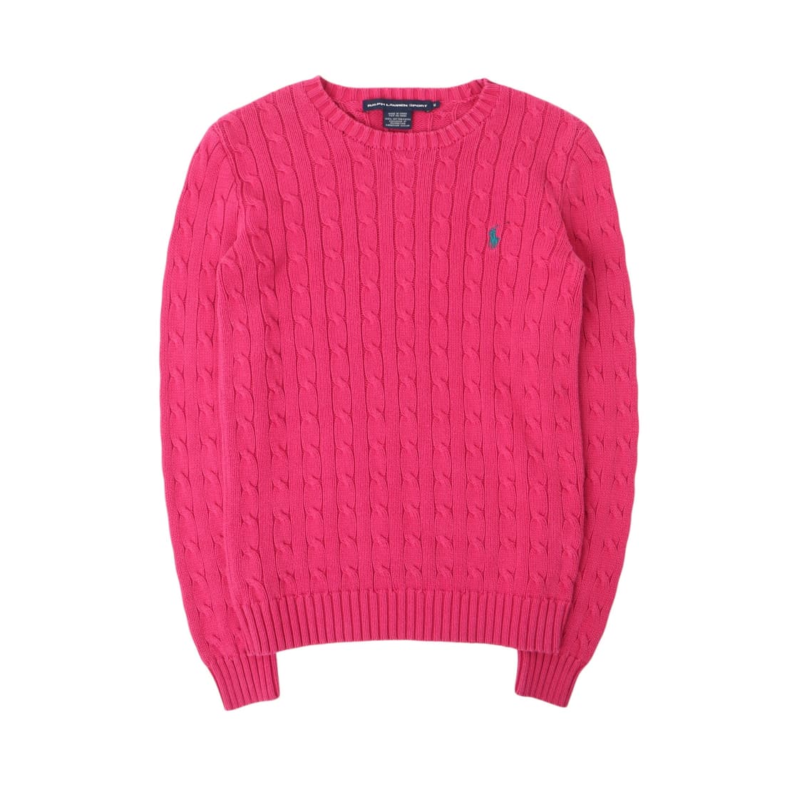 폴로 랄프로렌 핑크 코튼 케이블 니트 상품이미지1