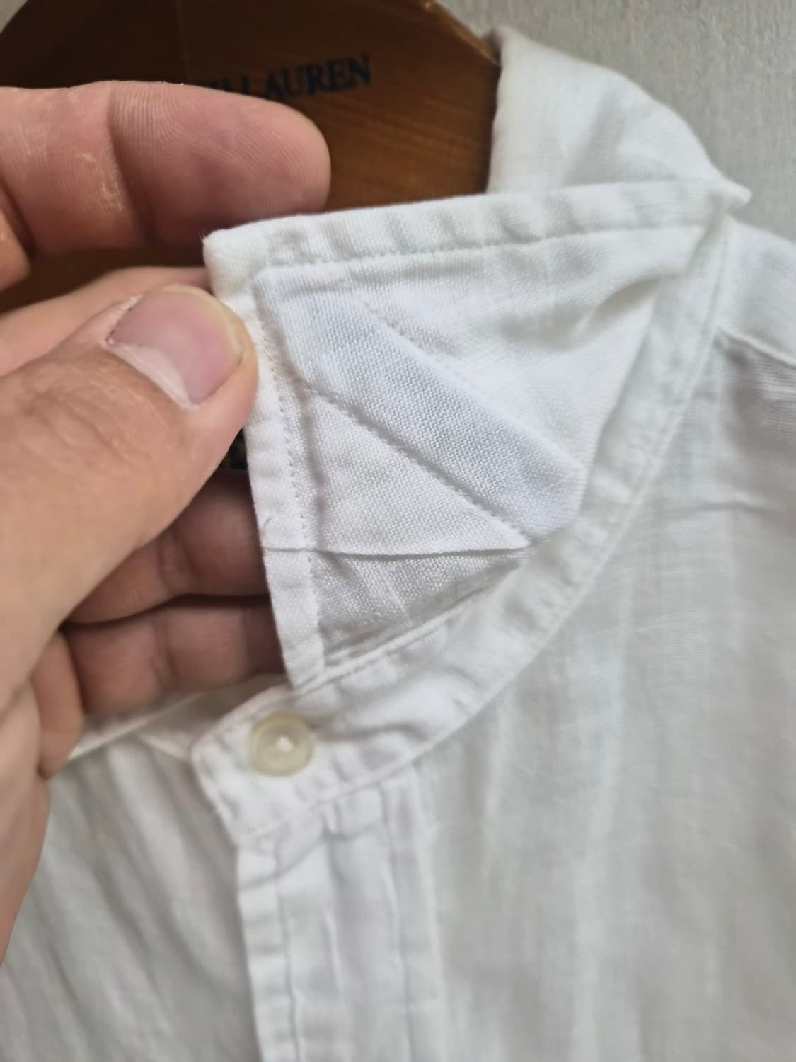 M) 폴로 랄프로렌 린넨 드레스셔츠 팝니다 상품이미지5