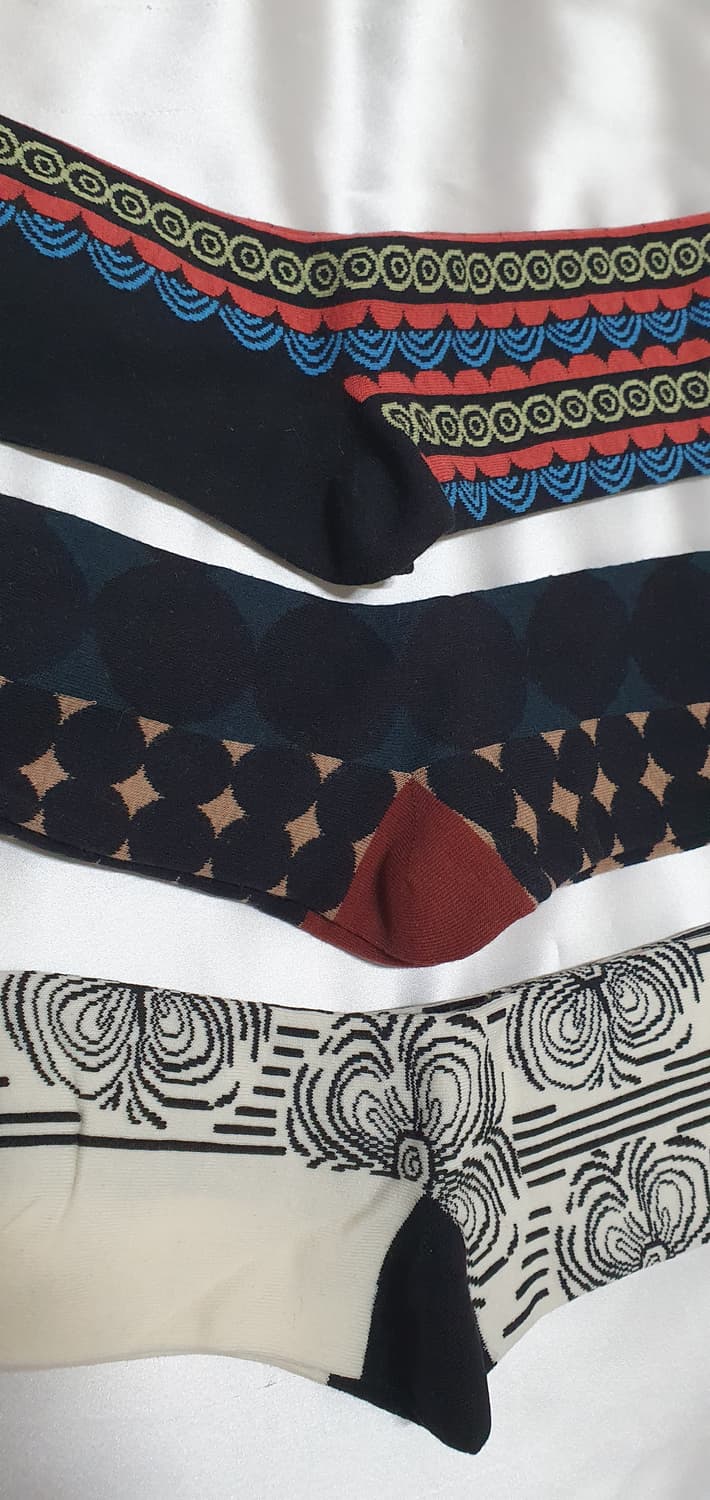 블루 크림 도트CONNISTINE MUSEUM 코니스틴 뮤지엄 양말 상품이미지3