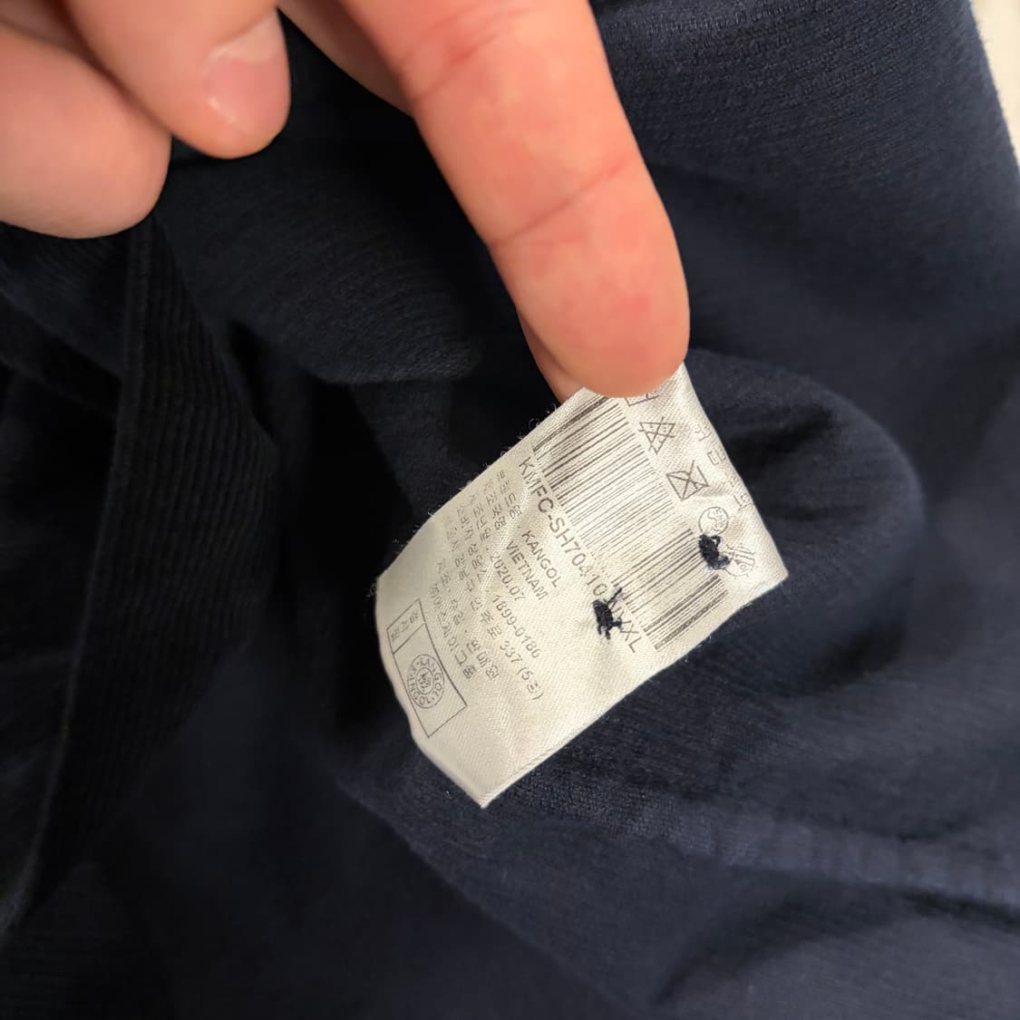 [XL] 캉골 네이비 코듀로이 셔츠 B419 상품이미지7