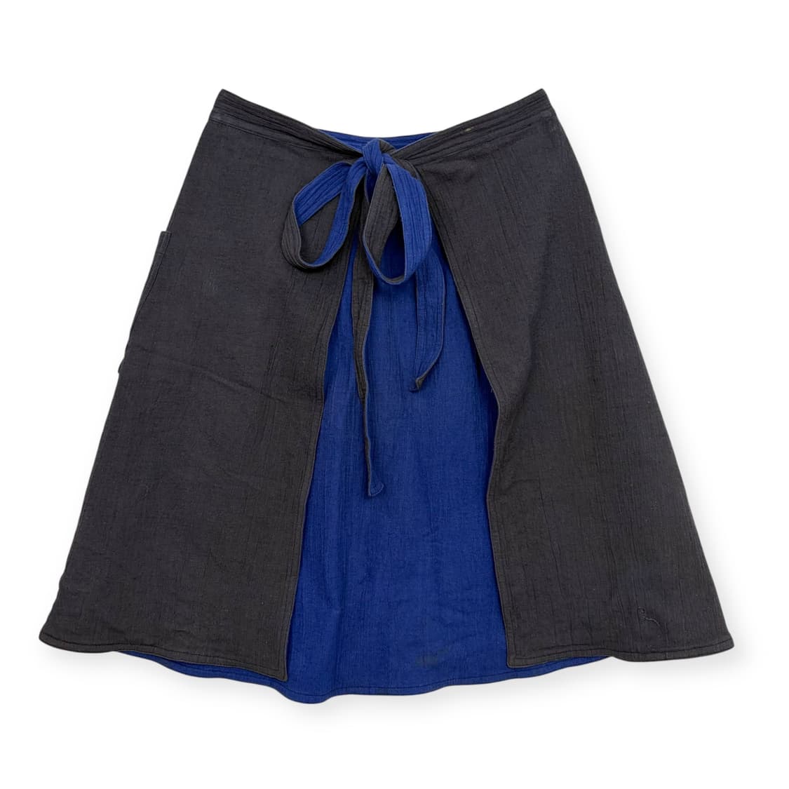 70s 이세이미야케 양면 주름 패턴 앞치마 스커트 상품이미지4