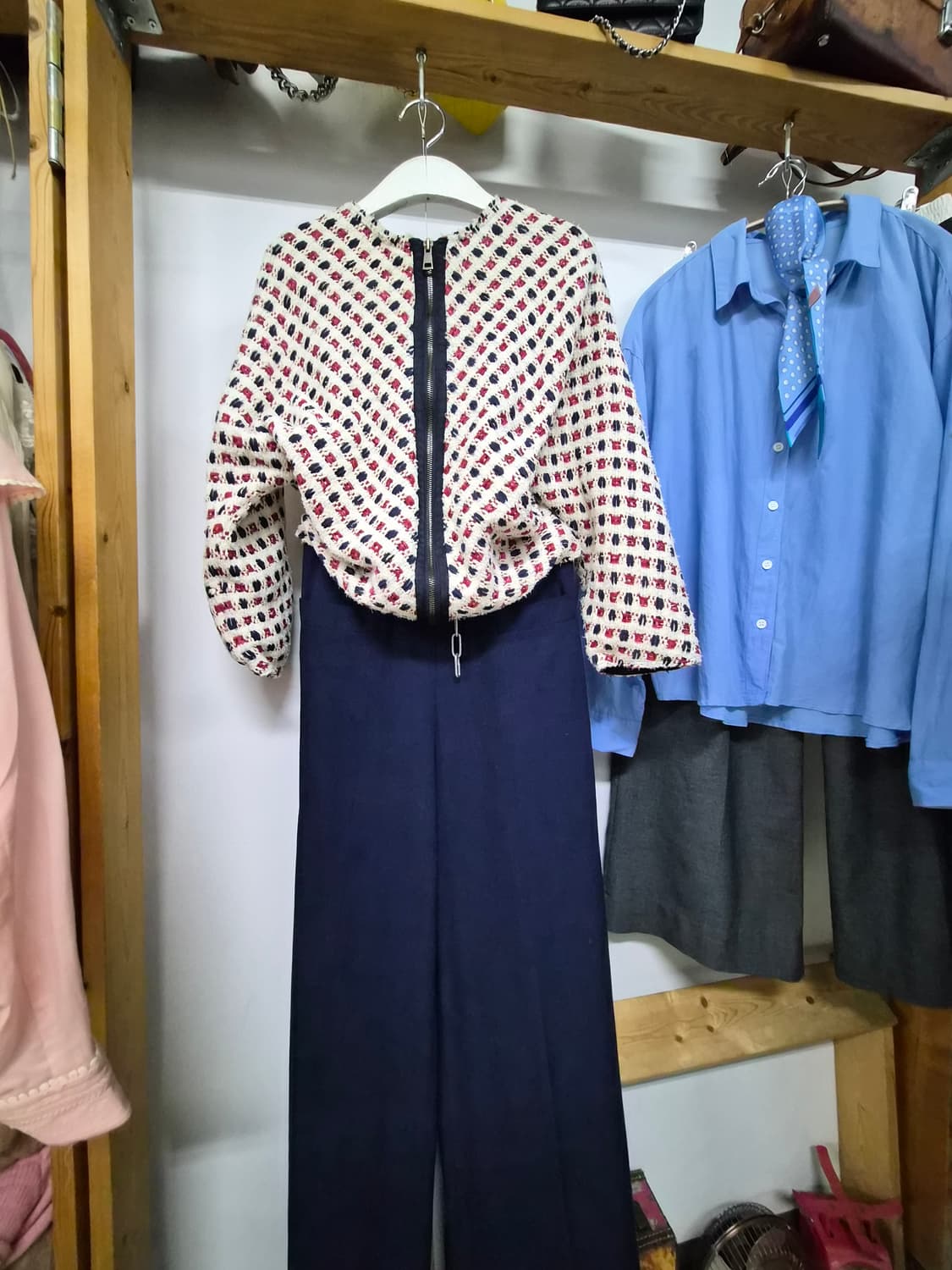 타임트위드집업. 산드로 슬랙스 상품이미지1