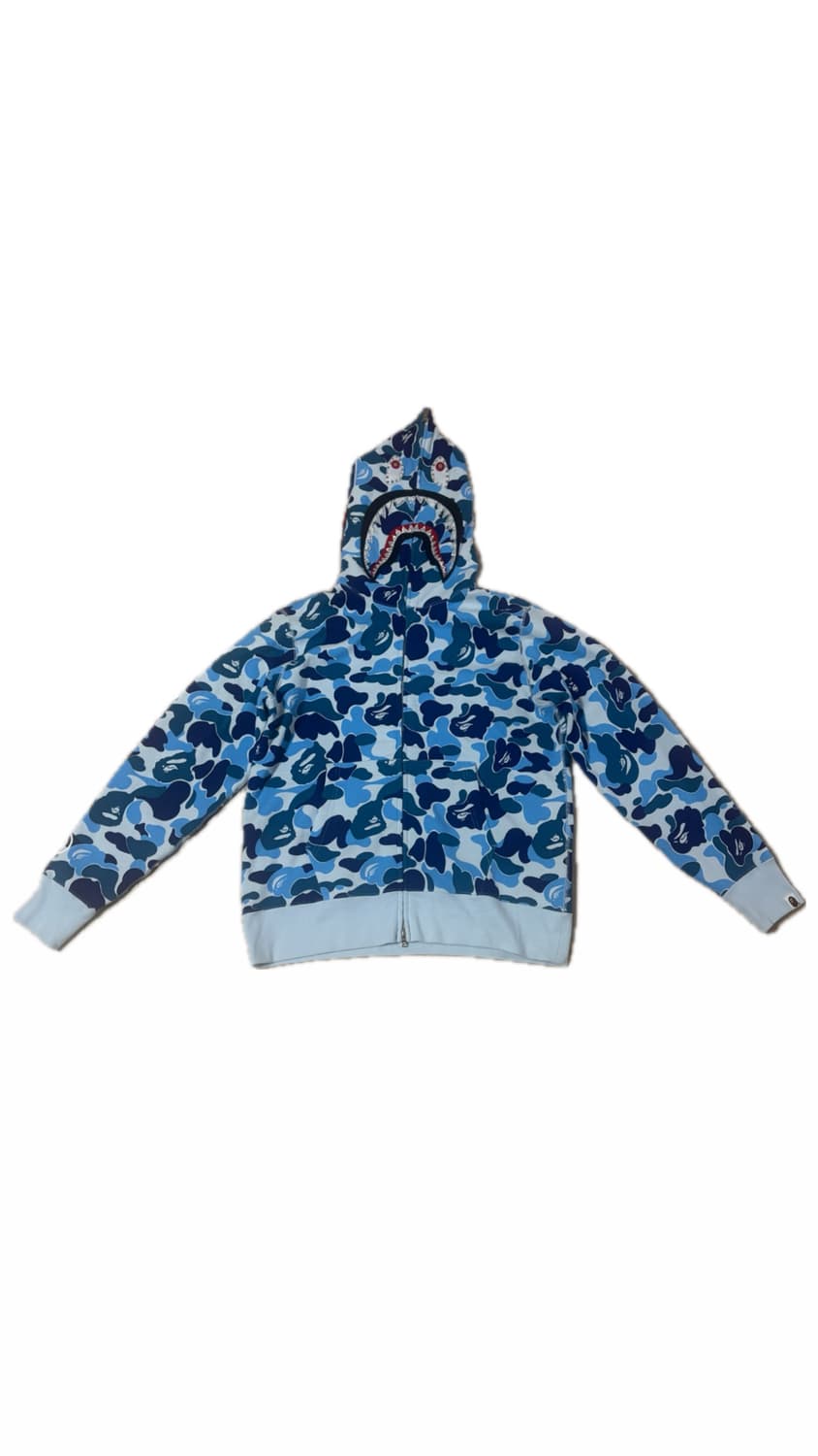 BAPE ABC Camo Crystal Stone Shark 풀집후디 상품이미지1