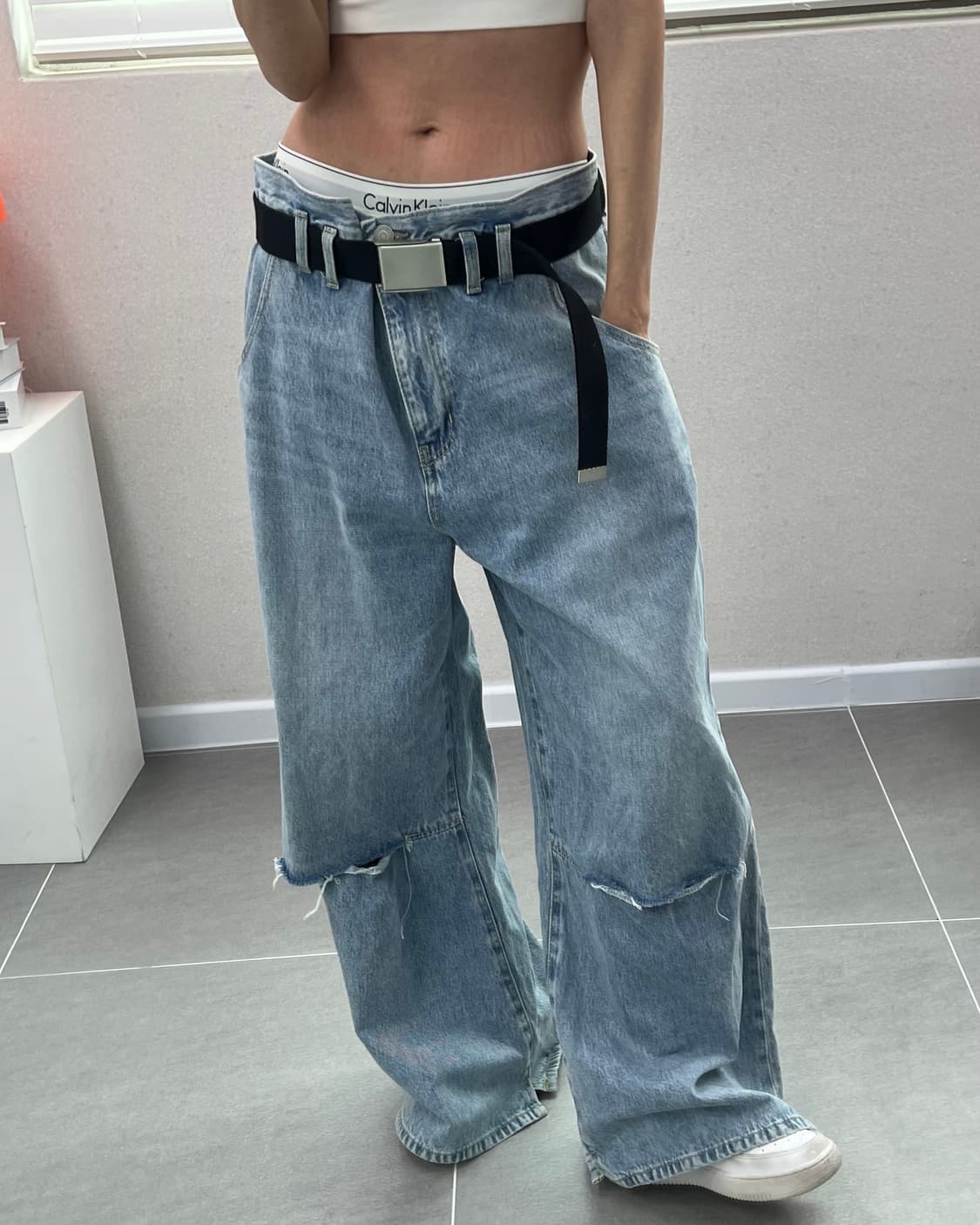 (WOMEN)RODEO CROWNS 와이드 데님-M1825 상품이미지1