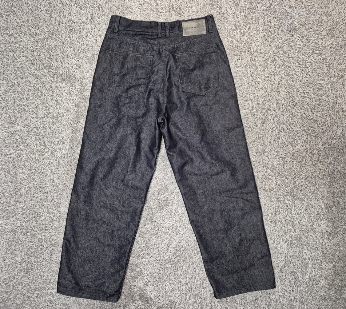 제로 XEROBNR 남성 원턱 와이드핏 데님 팬츠 L 상품이미지4