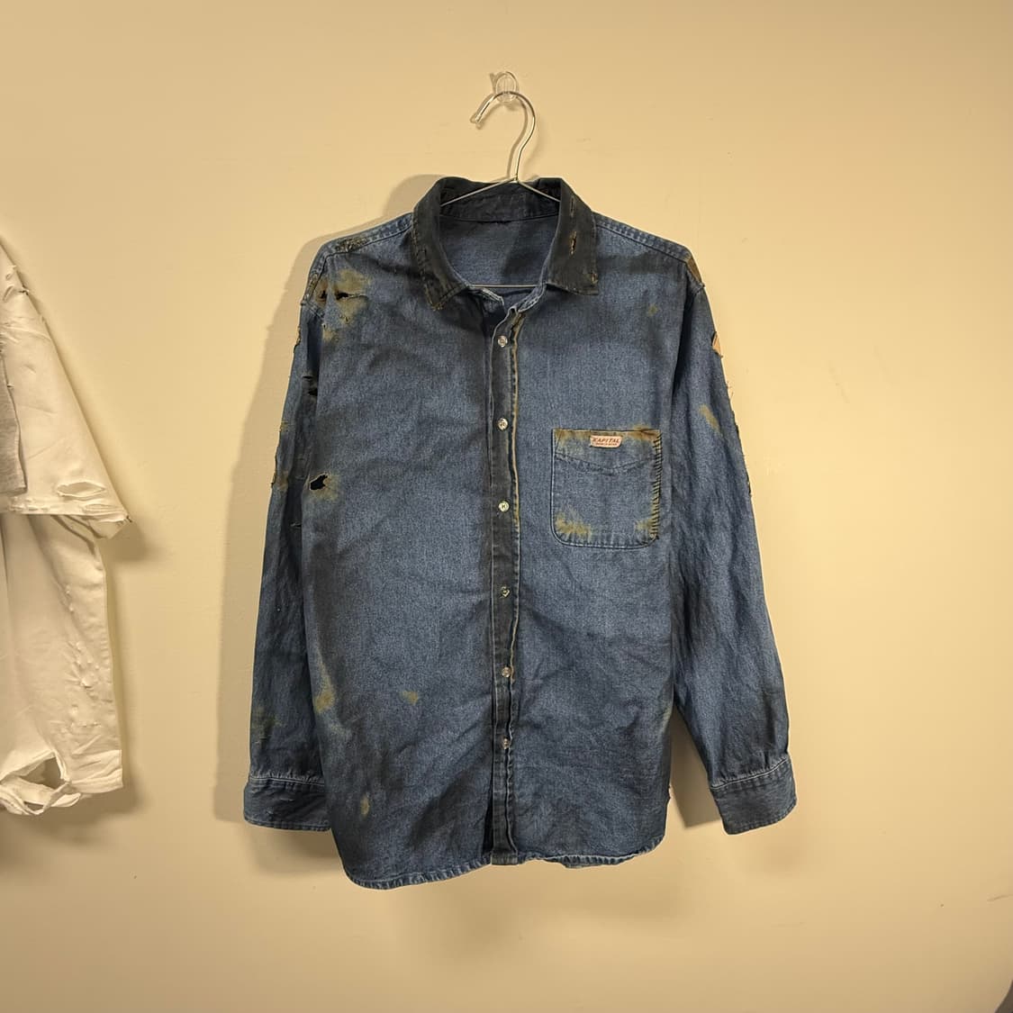빈티지 데님 캐피탈 커스텀 셔츠 자켓  상품이미지5