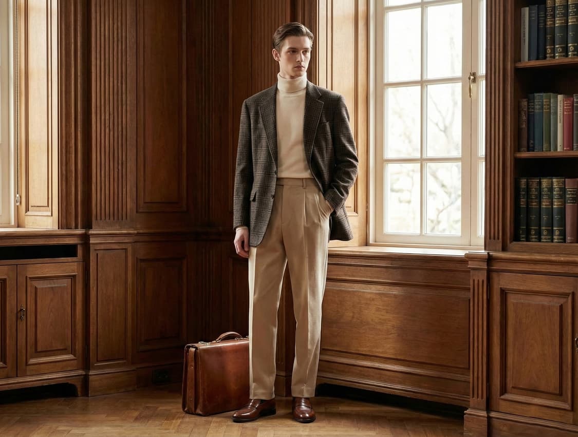 닥스(DAKS) 알파카 30% 혼방 빈티지 체크 블레이저 자켓 100 상품이미지1