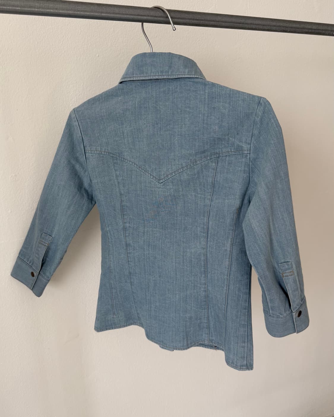 빈티지 7부 슬리브 셔츠자켓 상품이미지5