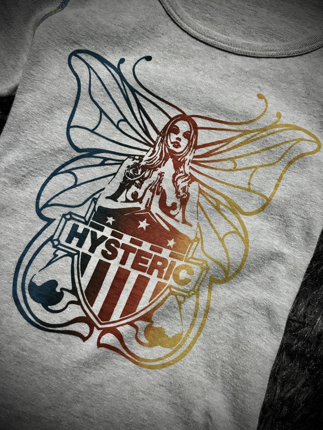 Hysteric Glamour 그라데이션 나비 걸프린팅 T 상품이미지3