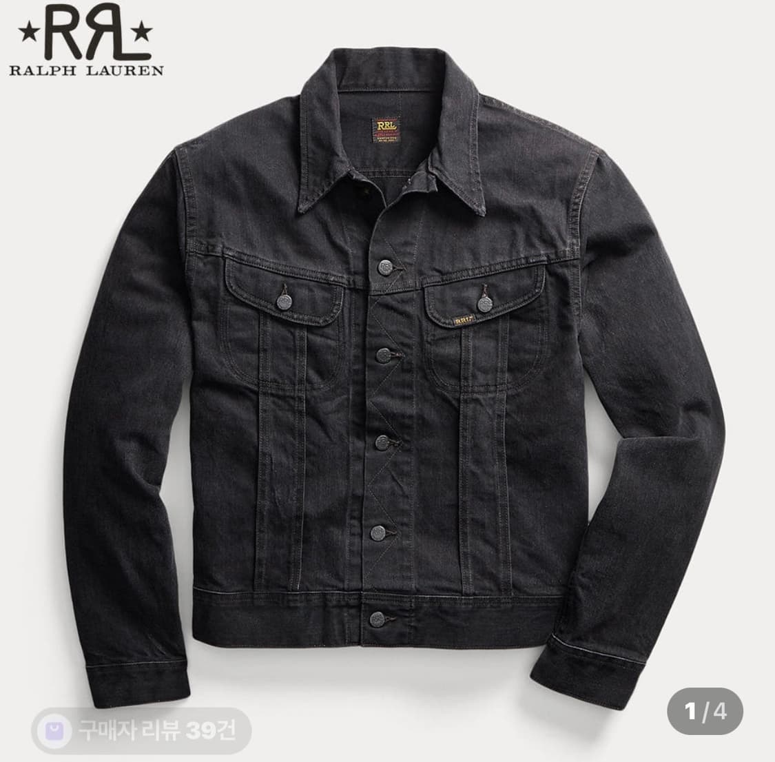 [L] 더블알엘 rrl lot271 블랙 데님자켓 상품이미지1