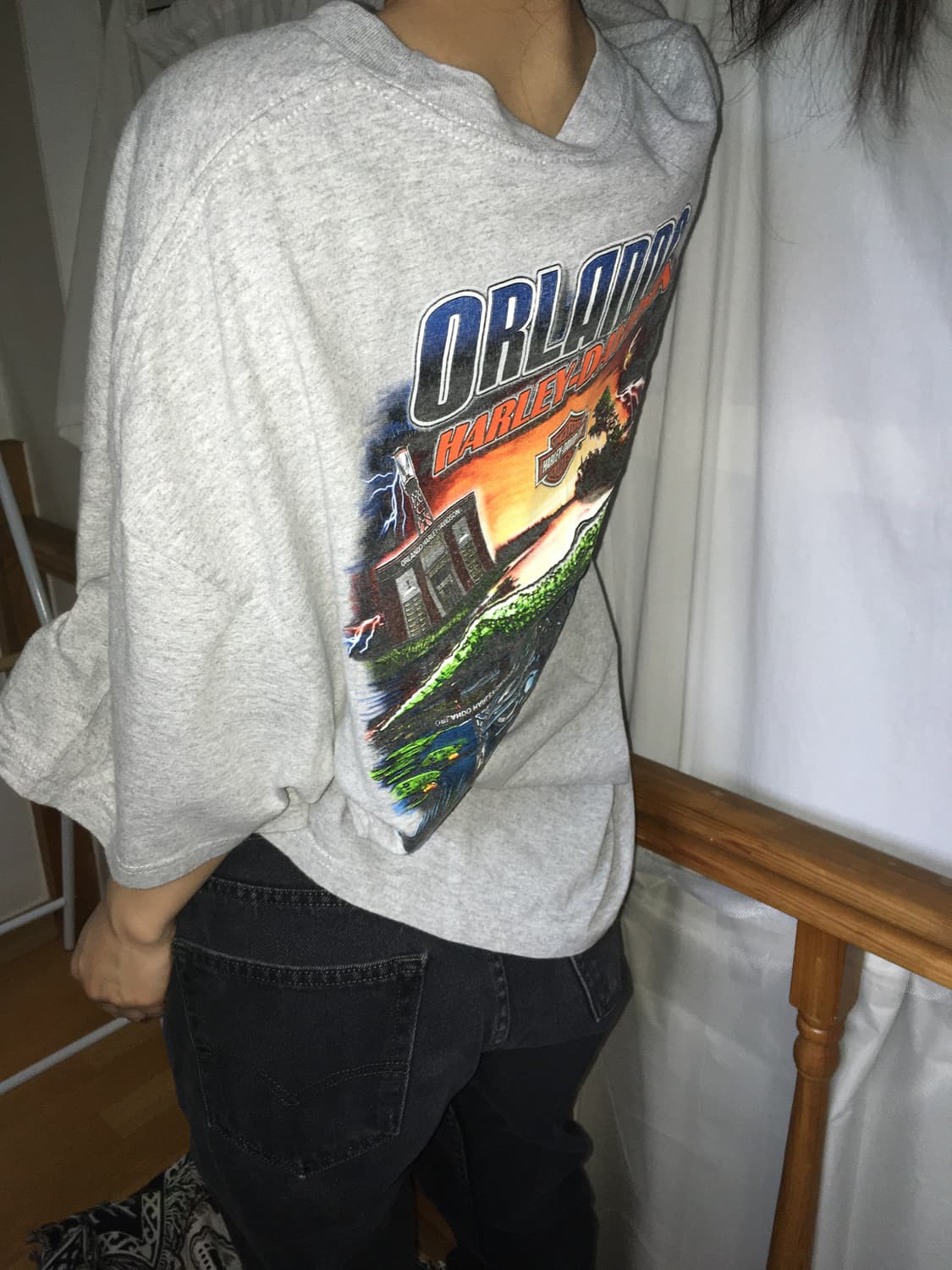 Harley-Davidson / Oversized grey T-shirt 상품이미지4