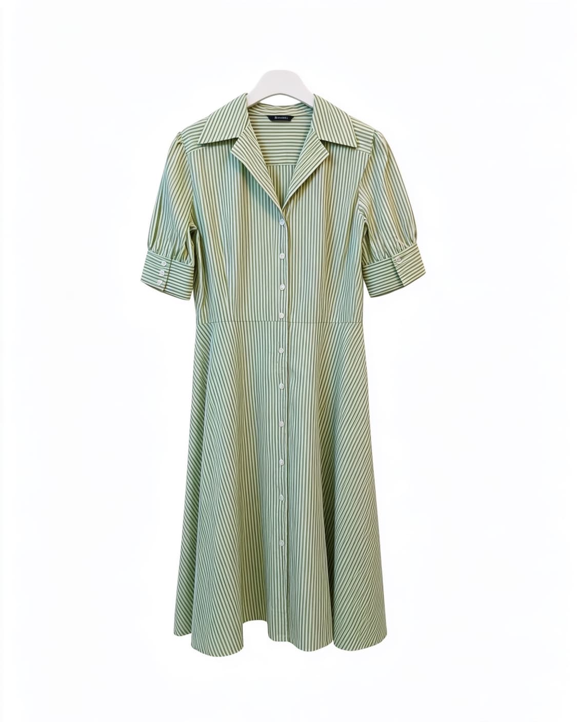 [Aquascutum] 아쿠아수큐텀 런던 리얼 자개단추 스트라이프 원피스 상품이미지4