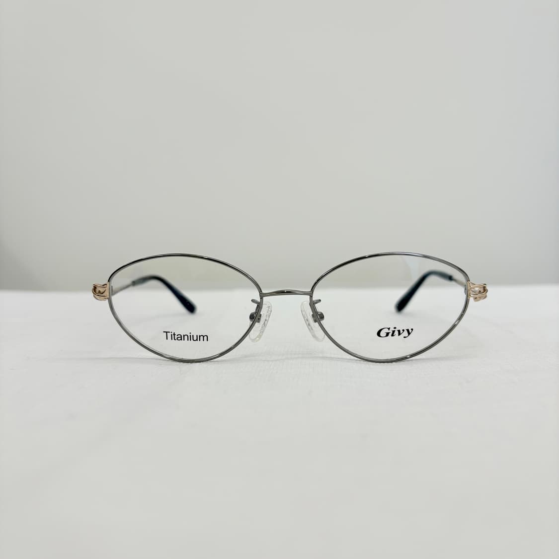 GIVY 그레이골드 티타늄 메탈 빈티지안경 상품이미지1