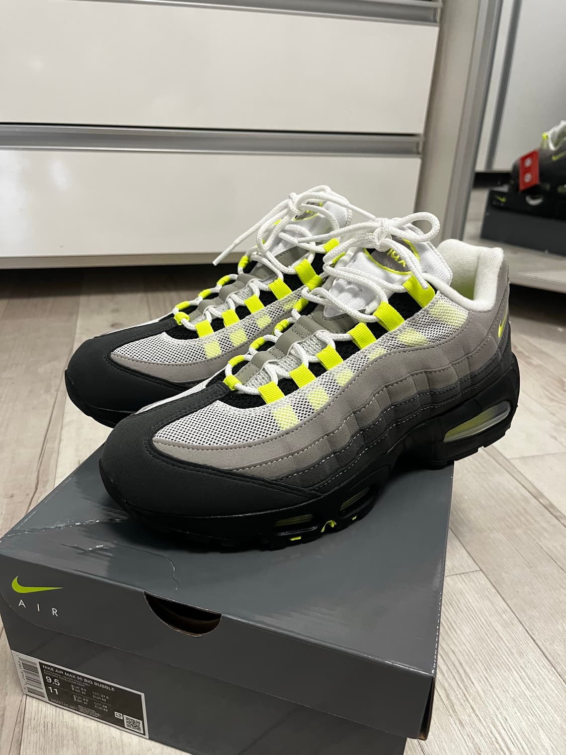 나이키 에어맥스95 빅버블 네온(새제품) 상품이미지1