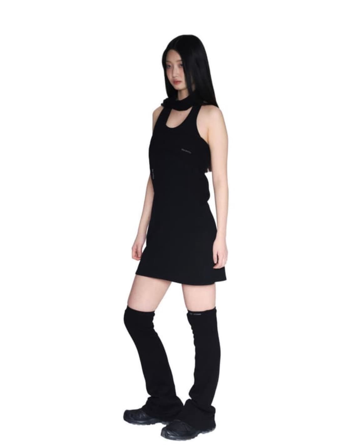 wsc 아카이브 레이어드 홀터넥 원피스 상품이미지3