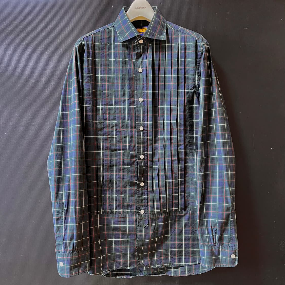 Rugby 폴로 랄프로렌 럭비 라인 체크 플리츠 셔츠 상품이미지1