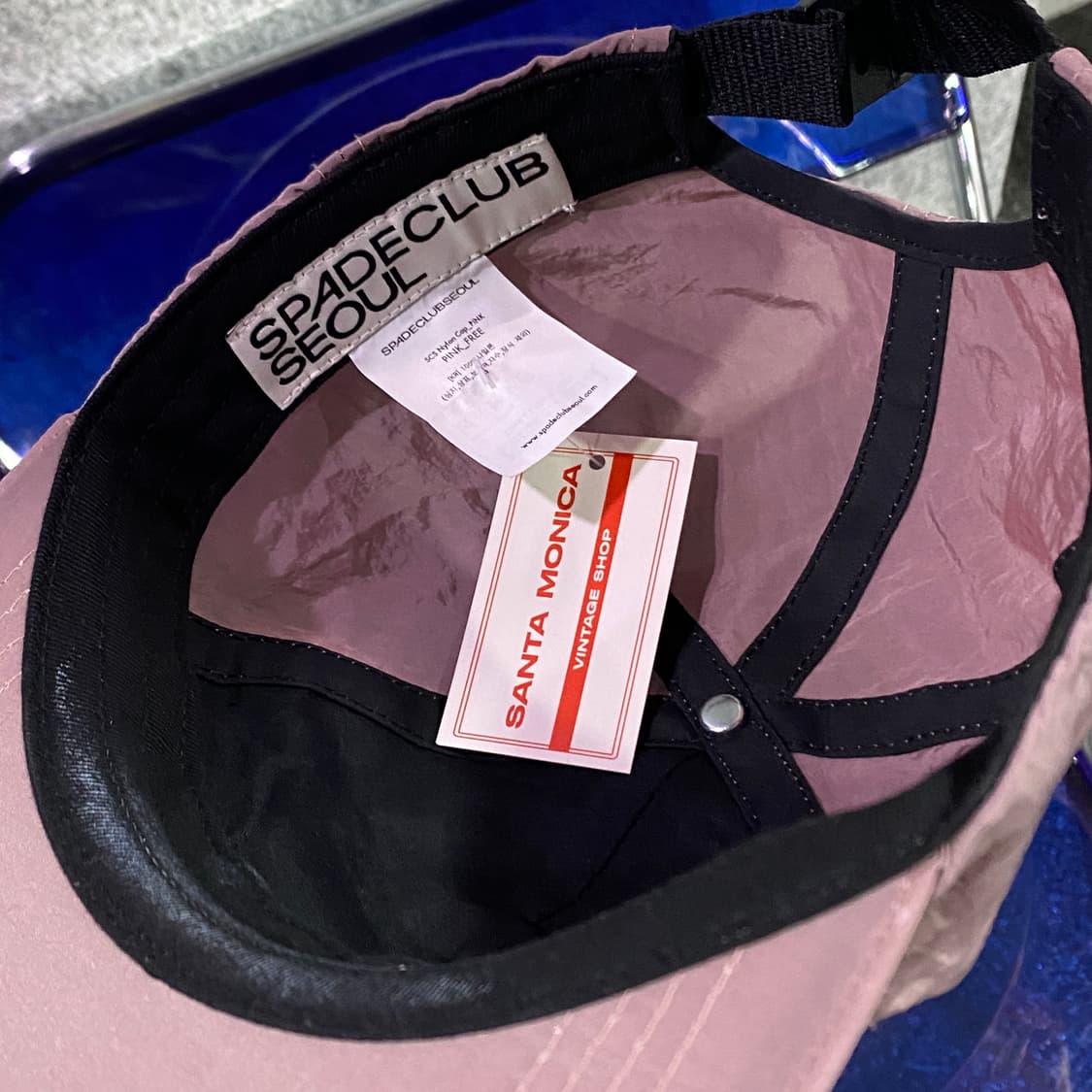 스페이드클럽서울 빅로고 나일론 캠프캡 B3912 상품이미지3