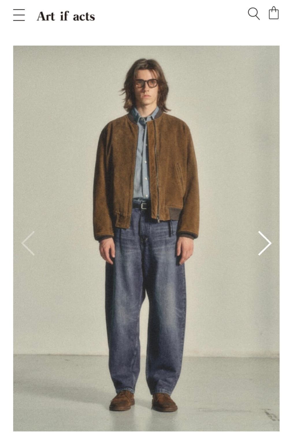 아트이프액츠 스웨이드 블루종[L] 상품이미지3