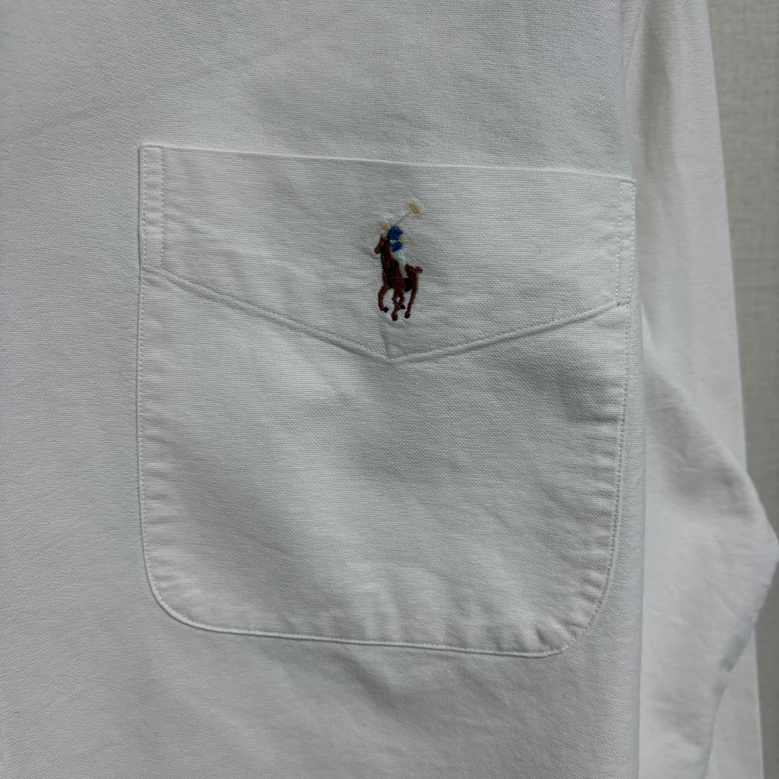 폴로 랄프로렌 클래식핏 포켓 옥스포드 셔츠 / 화이트, L 상품이미지5