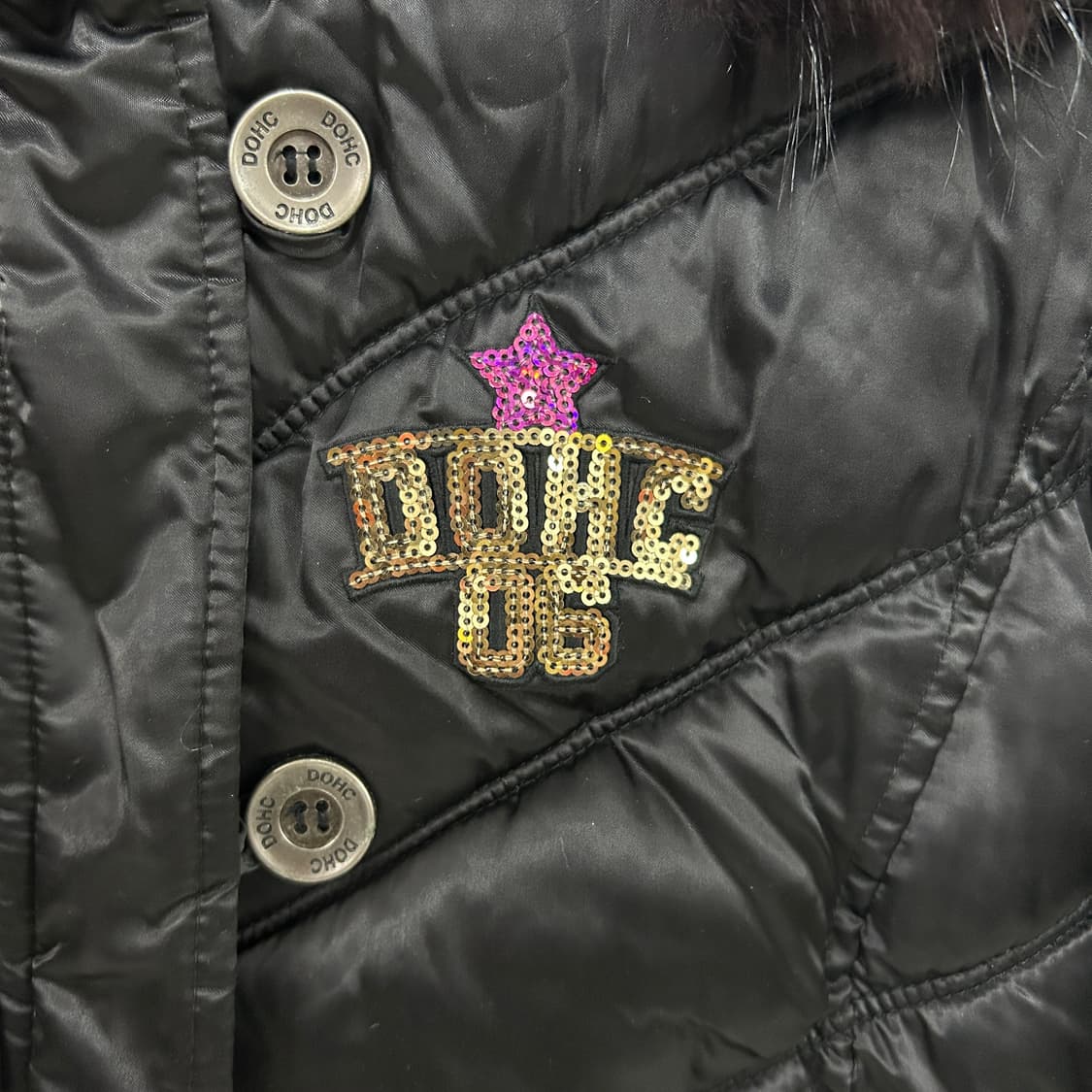 DOHC 후드 퍼 패딩 자켓 상품이미지3