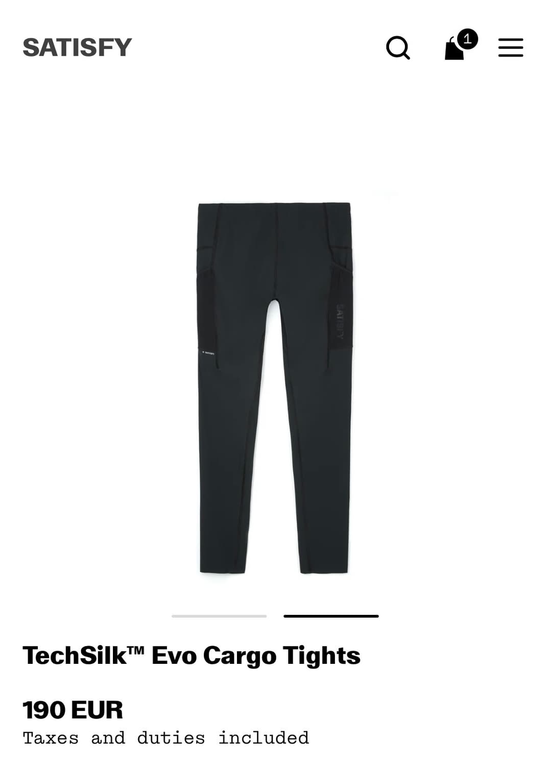 새티스파이 테크실크 에보 카고 타이즈 M 상품이미지3