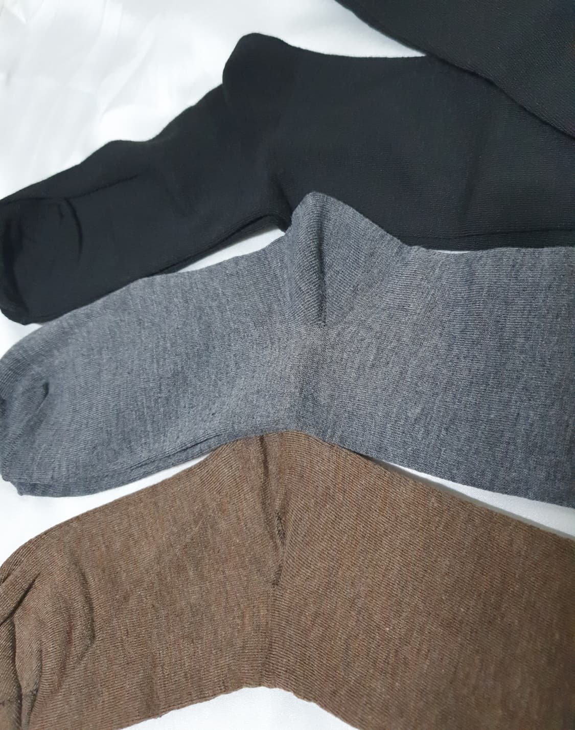 3컬레 가격~ 그레이 블랙 브라운 오버롱니삭스 오버니삭스 긴양말 무릎양말 상품이미지4