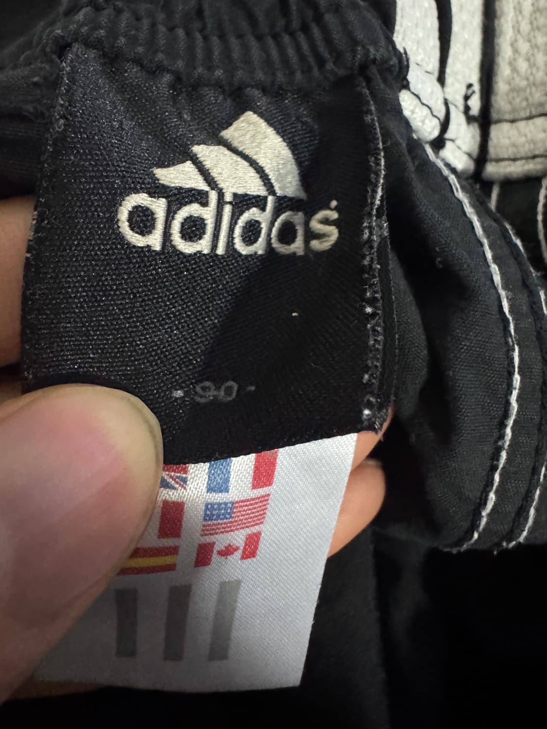 여성 아디다스 올드스쿨 나일론 혼방 7부 트랙팬츠 S 상품이미지4