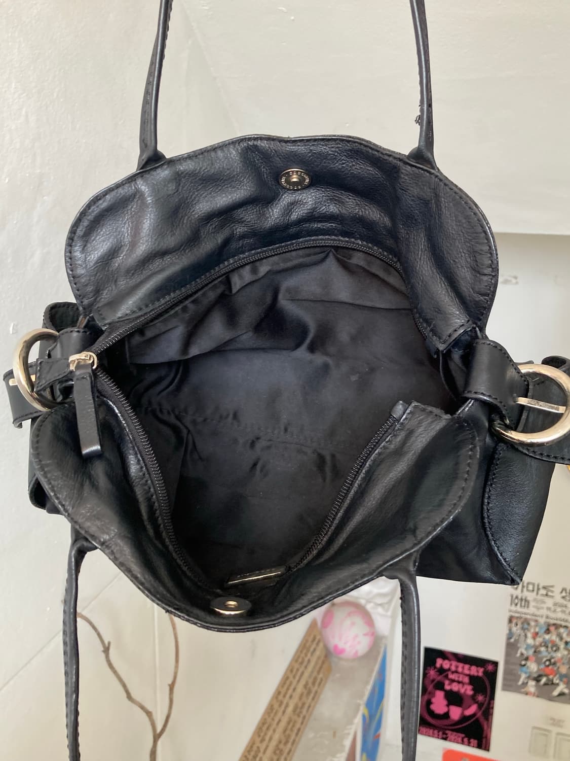 빈티지 블랙 숄더백 상품이미지5