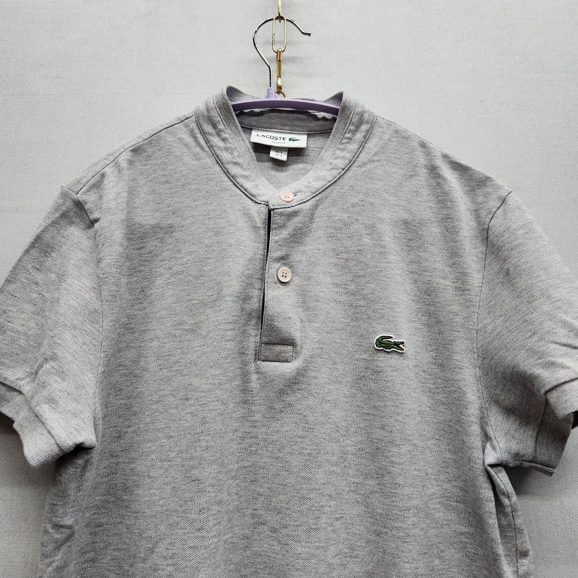 라코스테 로고 헨리넥 반팔 카라 S(S) 상품이미지2