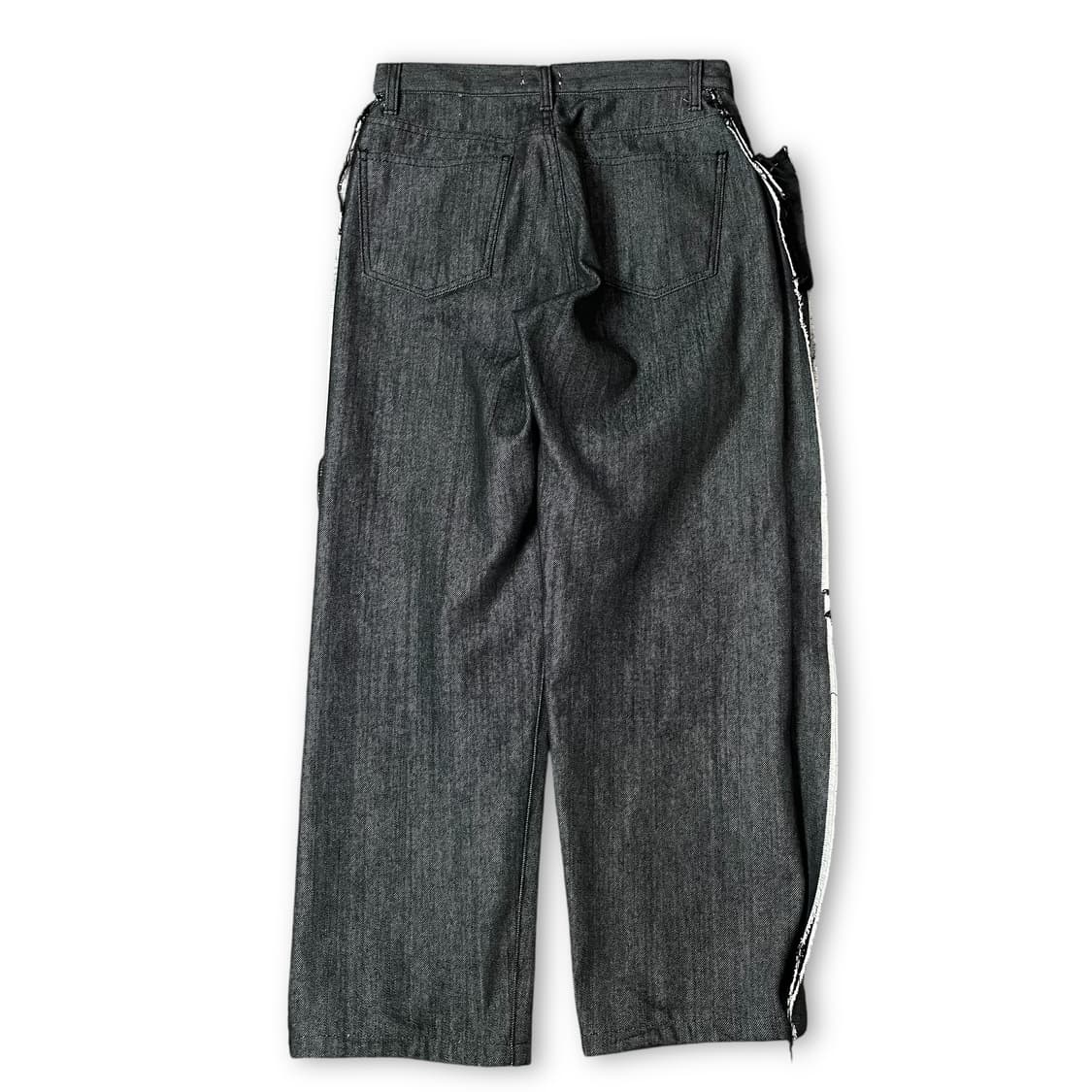 (29) ROAD 흑청 사이드 데미지 포인트 데님 팬츠 S 상품이미지2