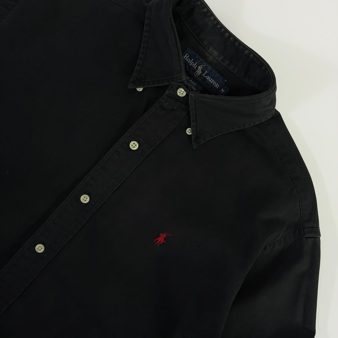 Polo  폴로 랄프로렌 자수 블레이크 코튼 블랙 셔츠 상품이미지3