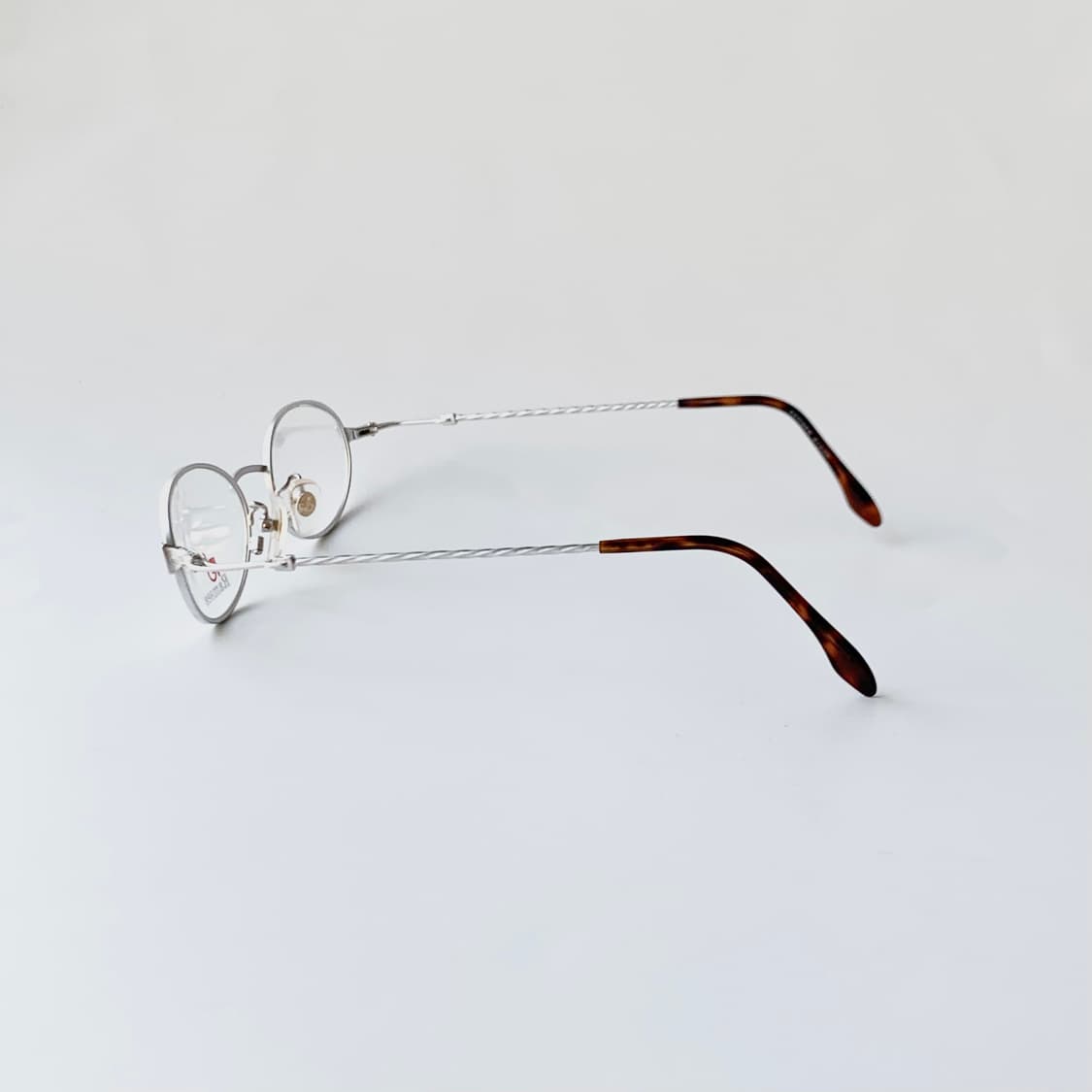 739 데드스탁 실버 라운드 꼬임 호피팁 유니크 빈티지안경 상품이미지4