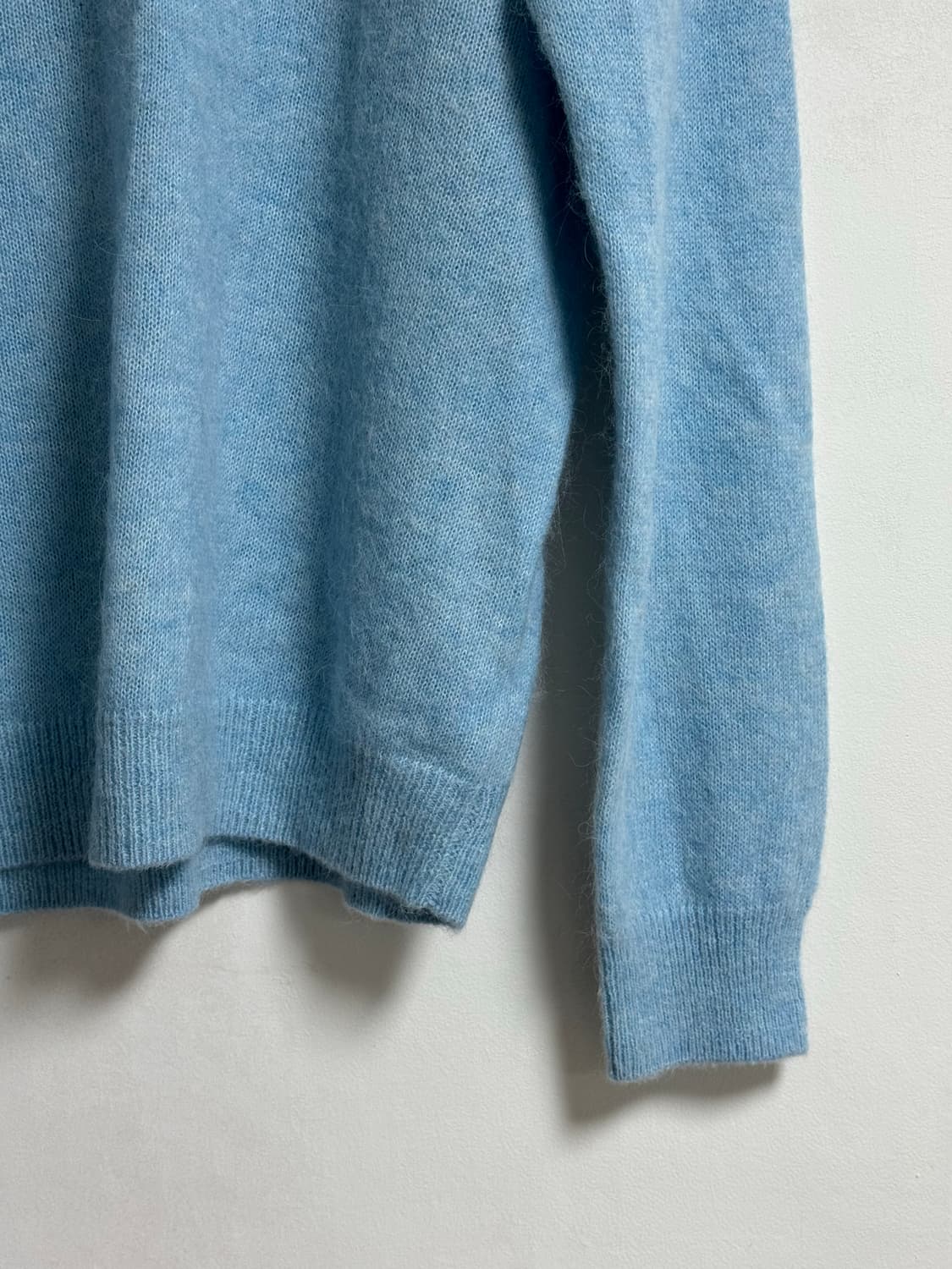 졸리앙볼 알파카 울 스웨터 블루 새상품 (159000원) 상품이미지8