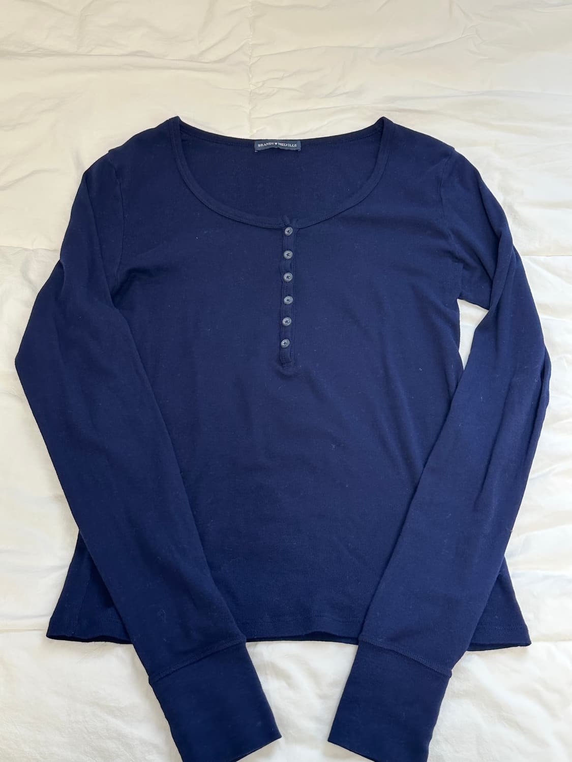 브랜디멜빌 긴팔 티셔츠 네이비 상품이미지1