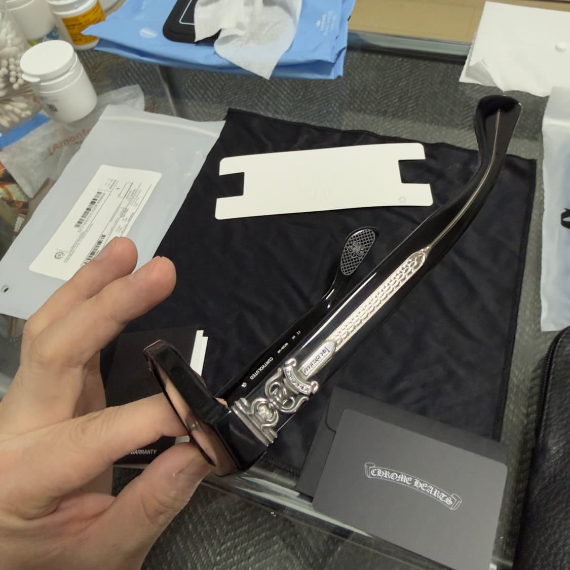 크롬하츠 컨볼루티드 블랙/실버 상품이미지3