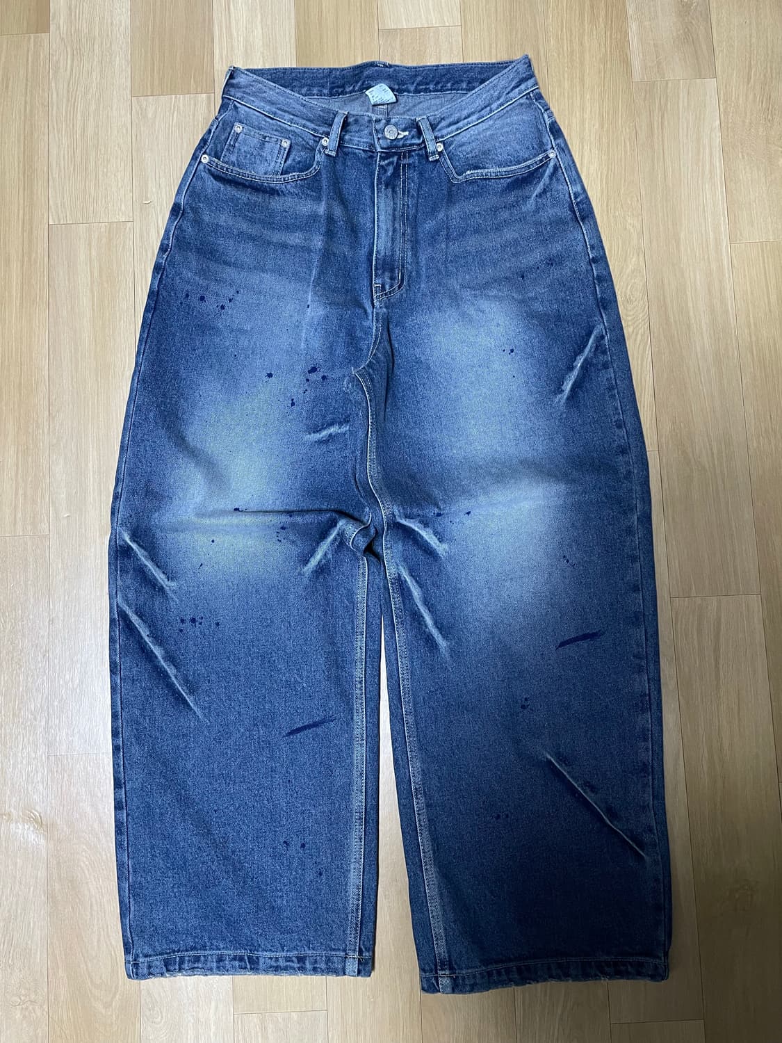 아캄 Paint Washed Denim Pants (Blue) 상품이미지4