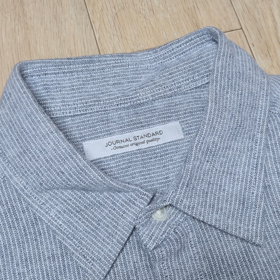 L)저널스탠다드 블루 스트라이프 셔츠 상품이미지3
