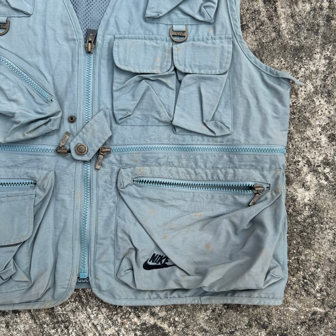 [L] 90s Nike 삼나스포츠 멀티포켓 나일론 베스트 상품이미지4
