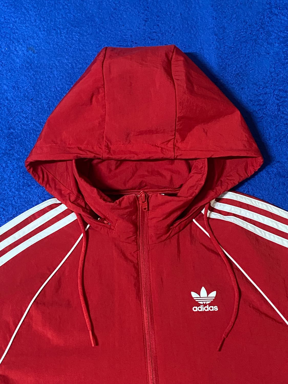 Adidas 아디다스 오리지널 슈퍼스타 윈드브레이커 레드 S 상품이미지10